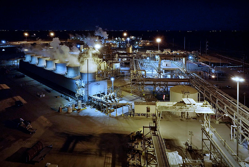 Searles Valley Minerals Plant - Infrared Exposure - Trona, CA - 2010