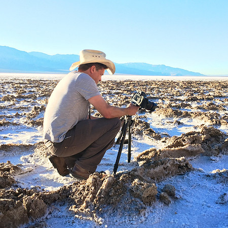 Osceola Refetoff Photographs Salt Formations at Badwater Basin - Death Valley, CA - 2015