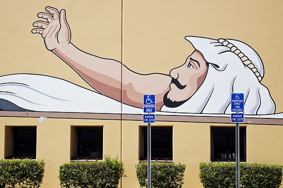 Coachella Valley High School Mural with New Mascot - Thermal, CA - 2016