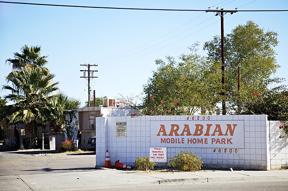 Arabian Mobile Home Park Entrance - Indio, CA - 2016