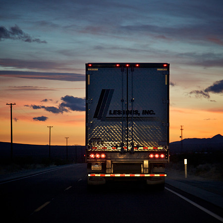 Heading South on Highway 14 - North of Indian Wells, CA - 2012