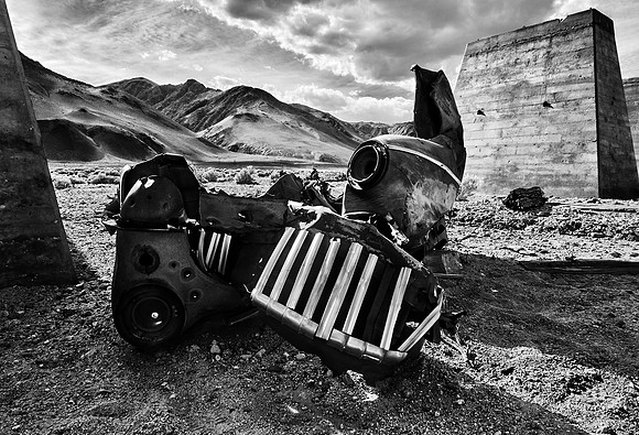 Resting  Place - Abandoned Kaiser Plant - Owens Lake, CA - 2016