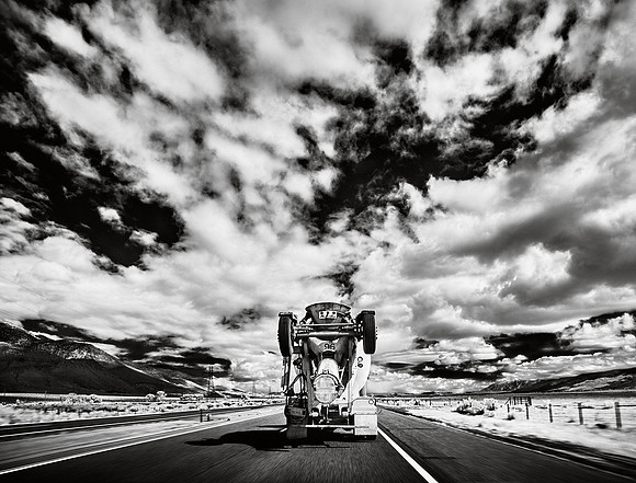 Cement Truck – Highway 395 South of Bishop, California – 2016
