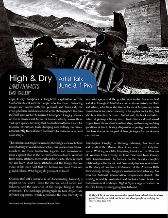 "High & Dry: Land Artifacts" Program - Museum of Art & History (MOAH) - Lancaster, CA - 2018