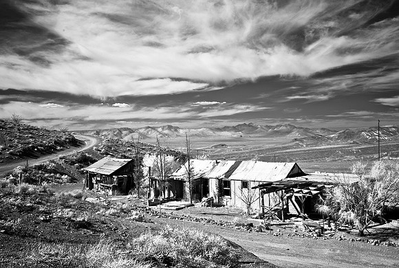 'Burro' Schmidt Cabin (at left) and Abandoned Caretaker's House - 2011
