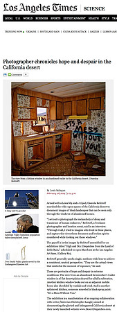 L.A. Times - Photographer Chronicles Hope and Despair in the California Desert