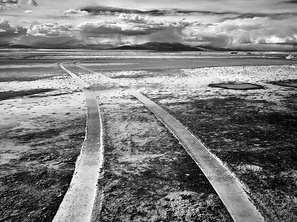Murky Road Ahead – Infrared Exposure – Salton Sea by Obsidian Butte – Calipatria, California – 2021