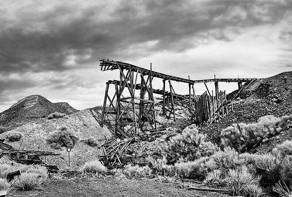 Tramway Ramp Remains No.1 - Infrared Exposure - Cerro Gordo, CA - 2012