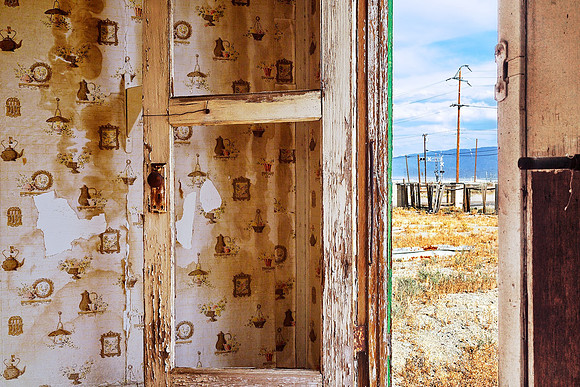 Doorway with Green Trim - Argus, CA - 2015